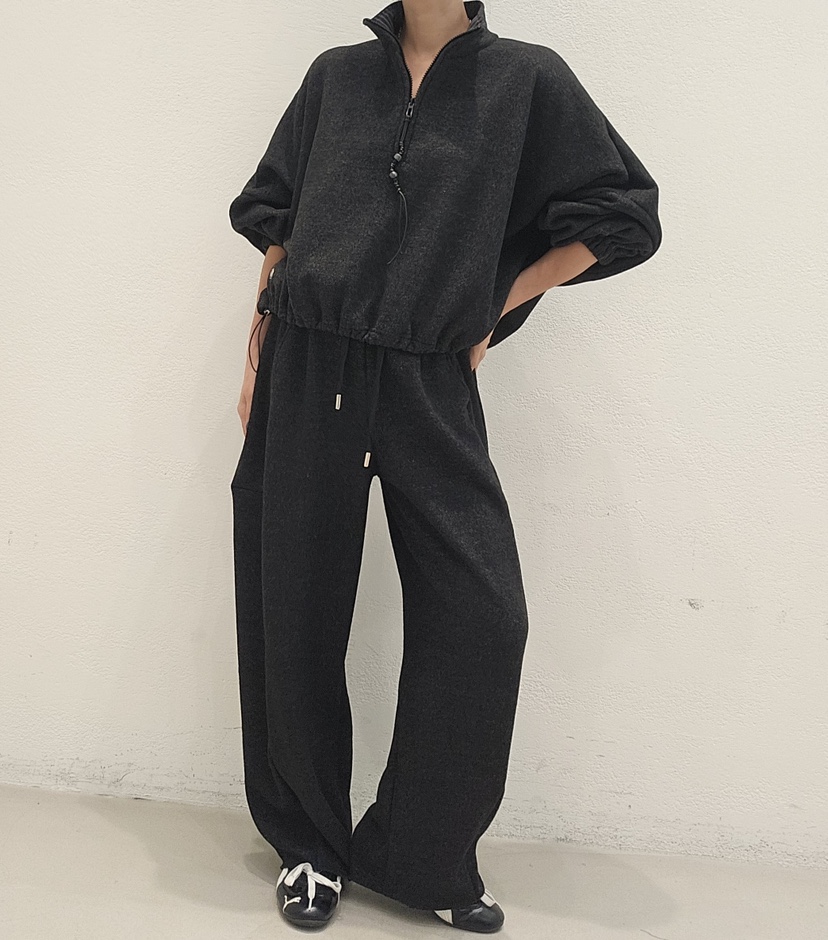 NEOUL東大門㊣代購女裝新款熱賣真品職業25秋冬休閑套裝拉鏈NEOUL/ahin雙領標簽套裝