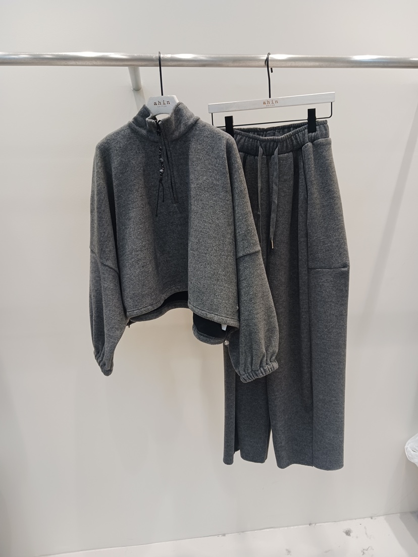 NEOUL東大門㊣代購女裝新款熱賣真品職業25秋冬休閑套裝拉鏈NEOUL/ahin雙領標簽套裝圖色1