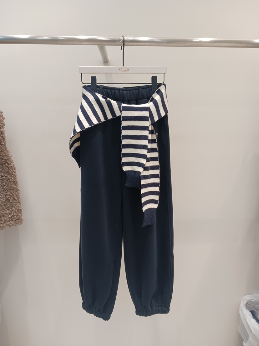 NEOUL東大門㊣代購女裝新款真品休閑推薦人氣時尚25秋冬休閑褲NEOUL/ahin雙領標簽休閑褲圖色2