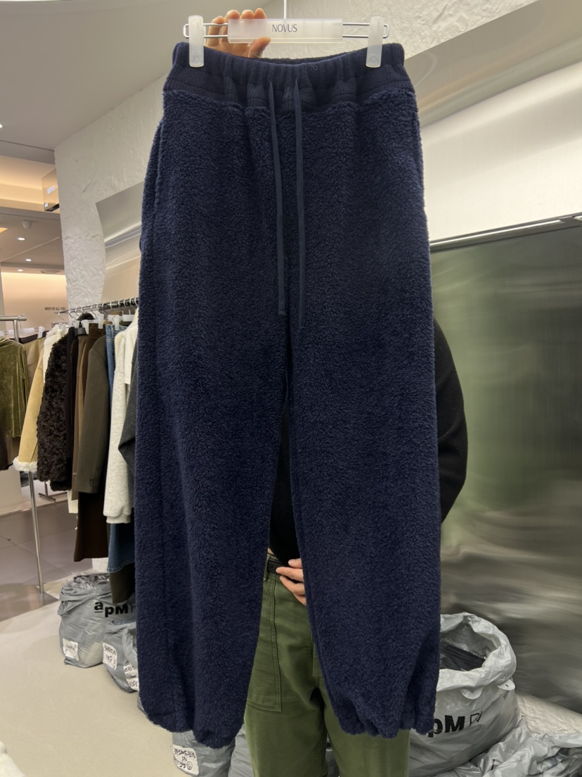 NOVUS韓國代購㊣女士新品25秋冬推薦熱賣職業真品休閑褲抓絨NOVUS休閑褲圖色1
