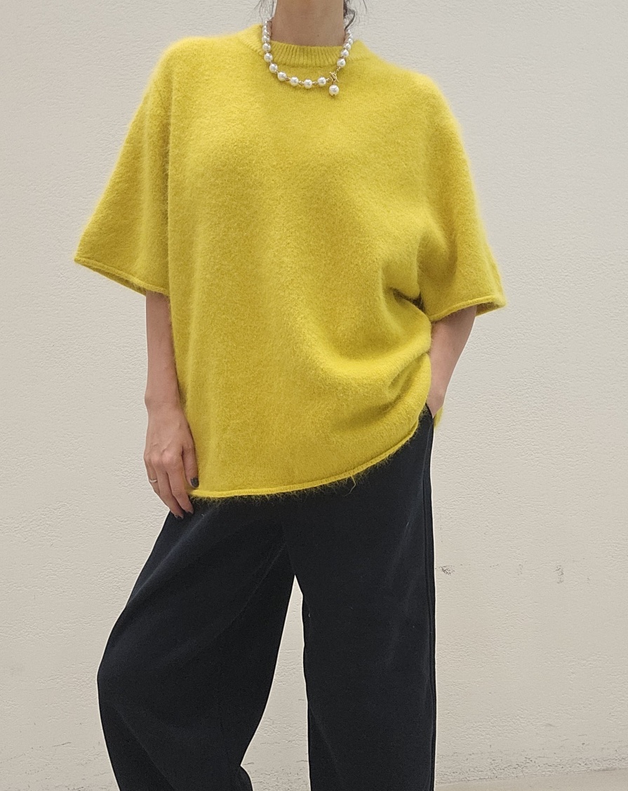 NEOUL東大門㊣代購女士新款推薦熱賣休閑時尚職業針織衫安哥拉NEOUL/ahin雙領標簽針織衫