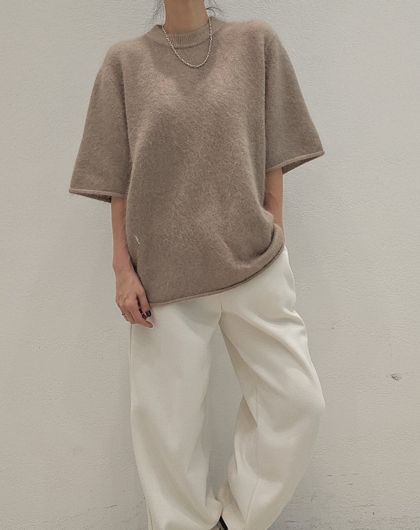 NEOUL東大門㊣代購女士新款推薦熱賣休閑時尚職業針織衫安哥拉NEOUL/ahin雙領標簽針織衫