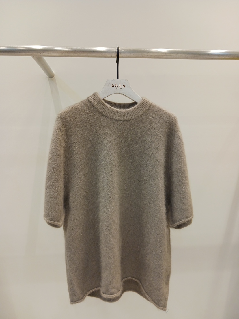 NEOUL東大門㊣代購女士新款推薦熱賣休閑時尚職業針織衫安哥拉NEOUL/ahin雙領標簽針織衫圖色2