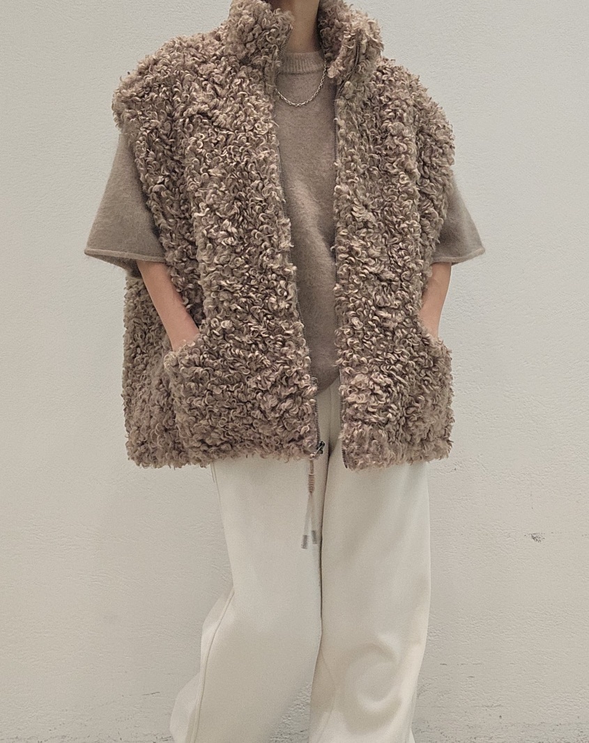 NEOUL韓國代購㊣女裝新款職業真品推薦熱賣人氣時尚馬甲羊毛NEOUL/ahin雙領標簽馬甲