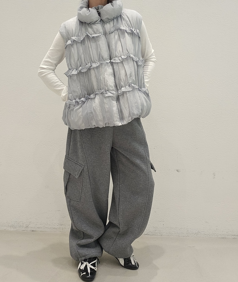 NEOUL韓國代購㊣女裝新品25秋冬推薦時尚職業休閑熱賣馬甲填充NEOUL/ahin雙領標簽馬甲