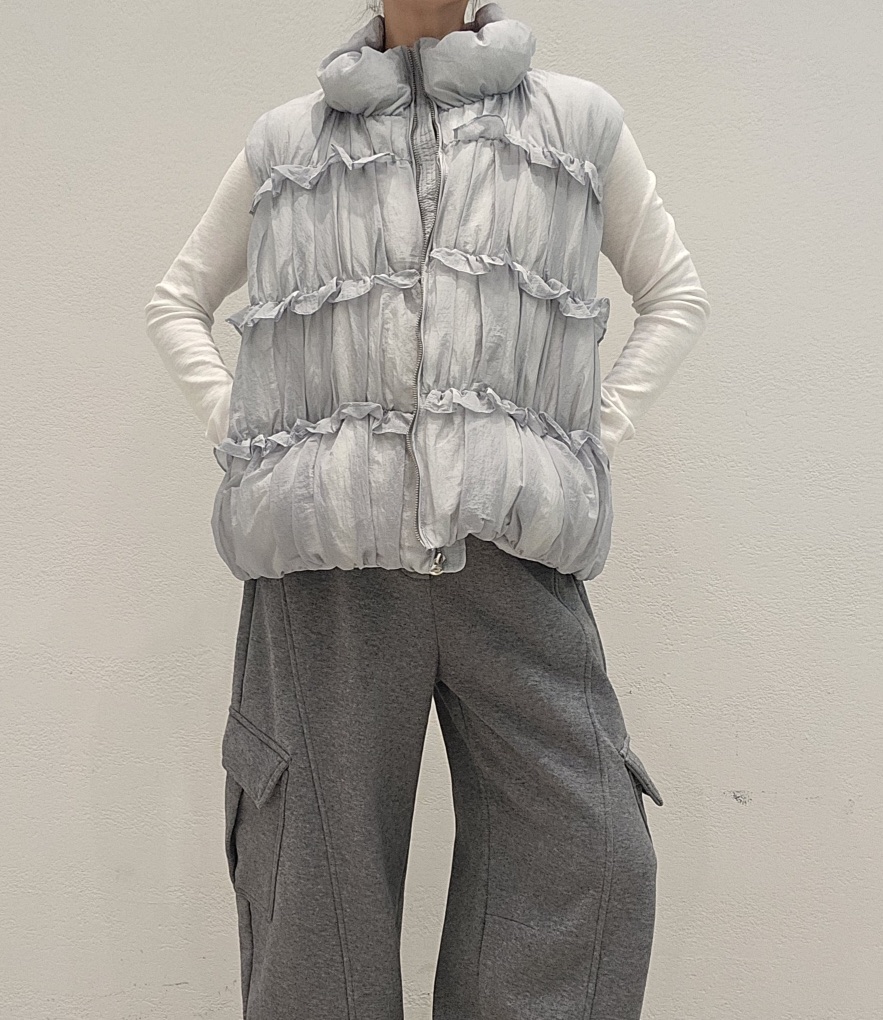 NEOUL韓國代購㊣女裝新品25秋冬推薦時尚職業休閑熱賣馬甲填充NEOUL/ahin雙領標簽馬甲