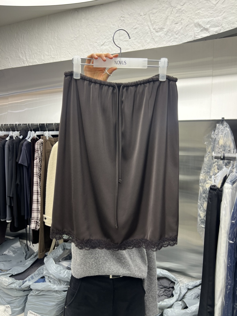 NOVUS東大門㊣實拍女士新款人氣時尚休閑熱賣半身裙中短裙蕾絲NOVUS半身裙/中短裙圖色2