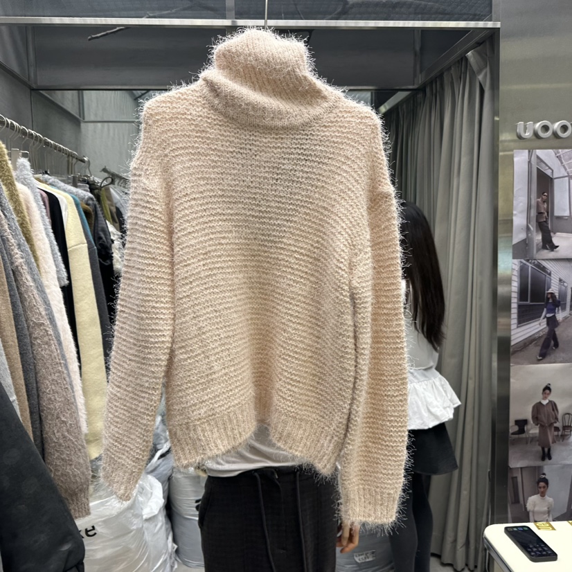 UOOV東大門㊣直郵女士新品休閑推薦時尚職業25秋冬熱賣毛衣UOOV毛衣圖色1