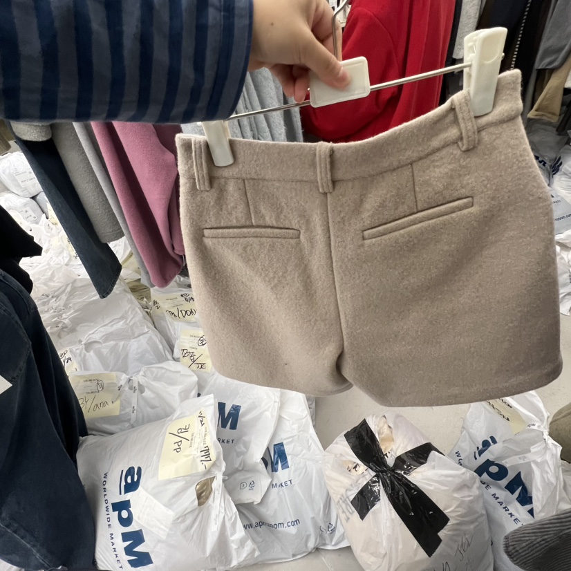 BREATHE韓國代購㊣女士新款職業真品時尚休閑推薦熱賣短褲羊毛BREATHE短褲