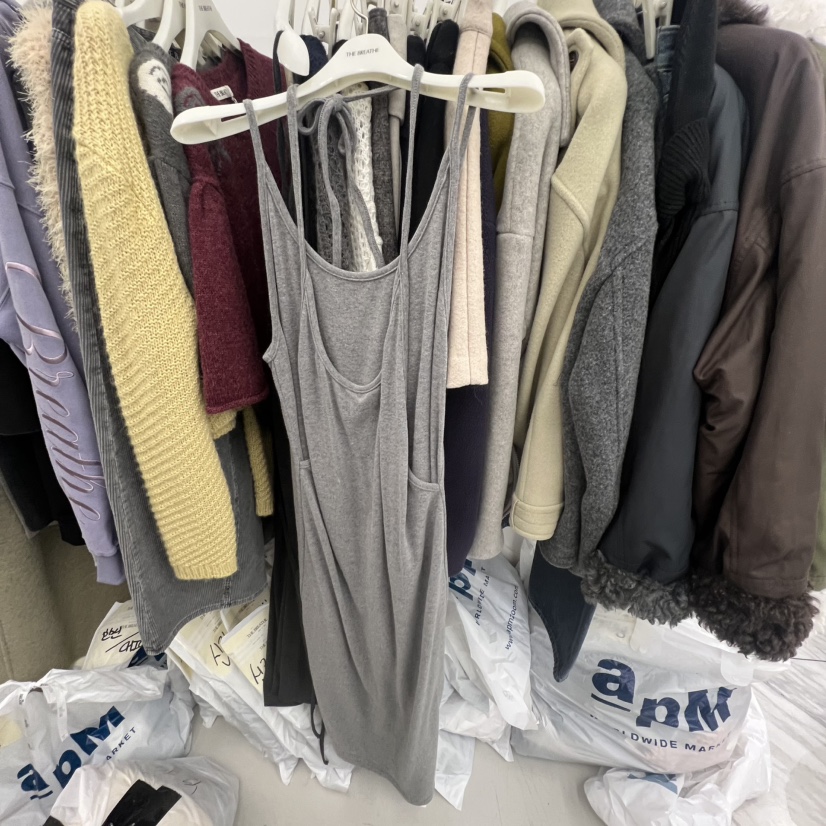 BREATHE東大門㊣直郵女士新品熱賣時尚25秋冬職業連衣裙雙層BREATHE連衣裙圖色2