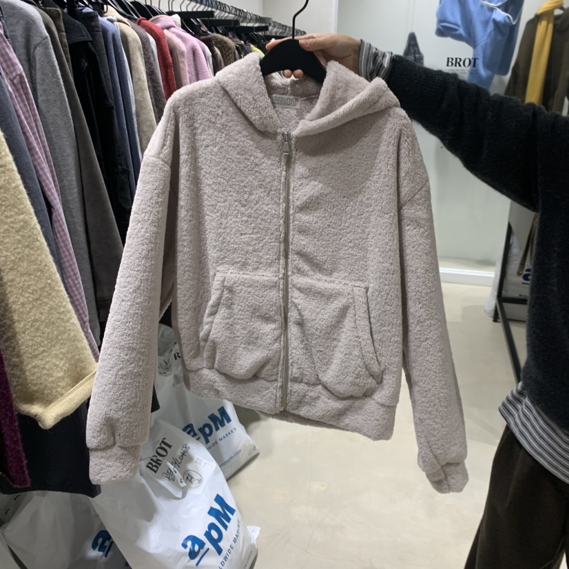 BROT東大門㊣實拍女士新品時尚25秋冬人氣推薦熱賣衛衣抓絨BROT衛衣圖色1