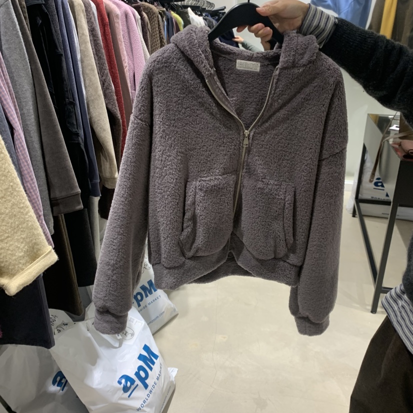 BROT東大門㊣實拍女士新品時尚25秋冬人氣推薦熱賣衛衣抓絨BROT衛衣圖色2