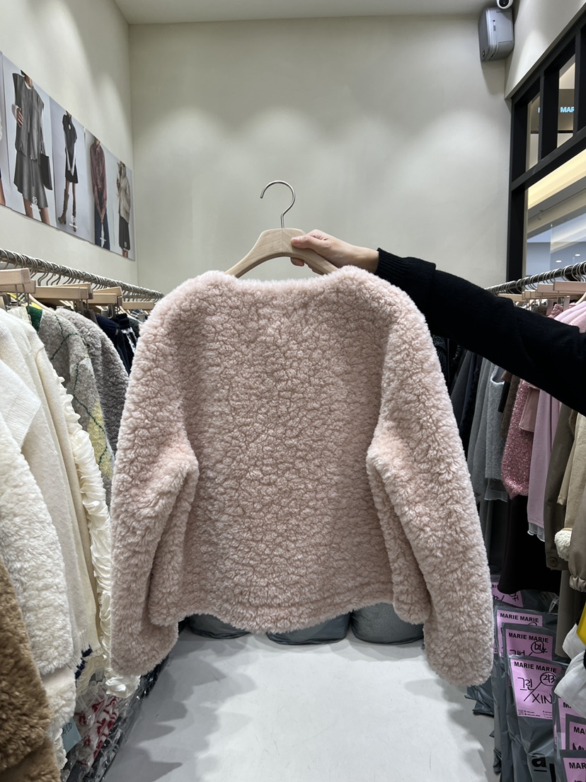 MARIE MARIE東大門㊣代購女士新款人氣短款大衣可愛的羊毛MARIE MARIE短款大衣