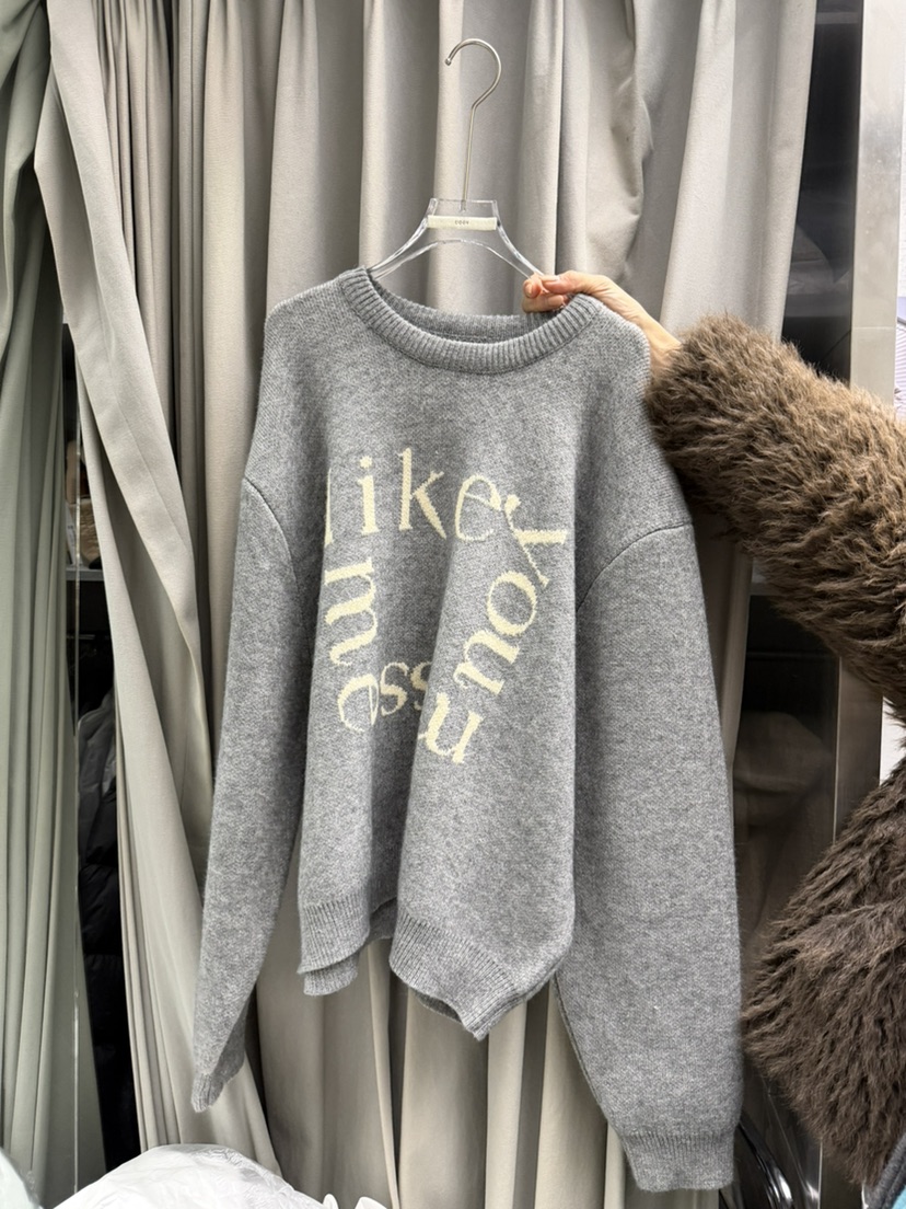 UOOV韓國代購㊣女裝新品25秋冬推薦熱賣人氣真品時尚針織衫UOOV針織衫圖色1