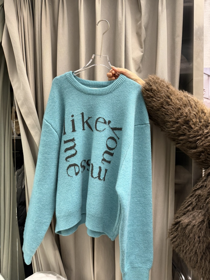 UOOV韓國代購㊣女裝新品25秋冬推薦熱賣人氣真品時尚針織衫UOOV針織衫圖色2