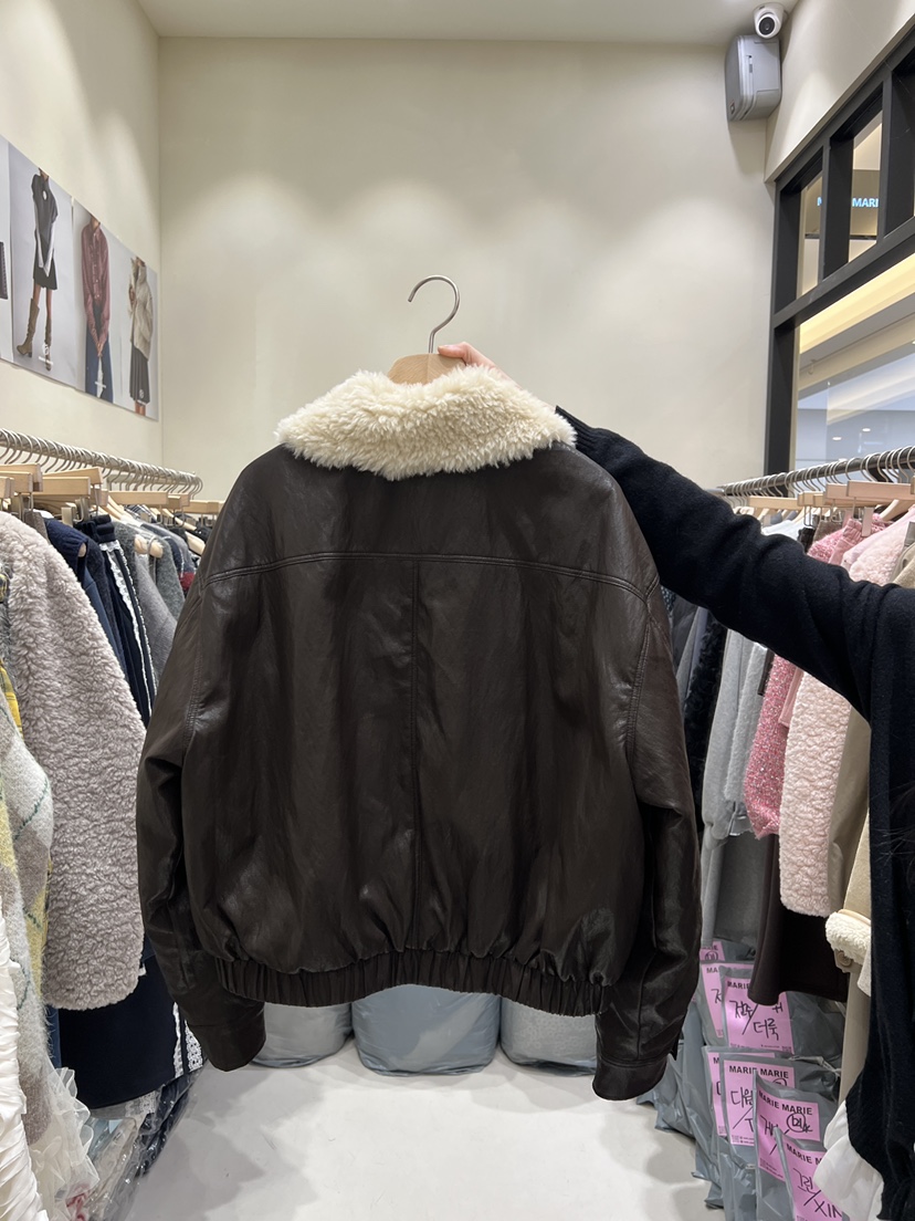 MARIE MARIE東大門㊣直郵女士新品時尚推薦25秋冬皮衣皮革鴨絨MARIE MARIE皮衣