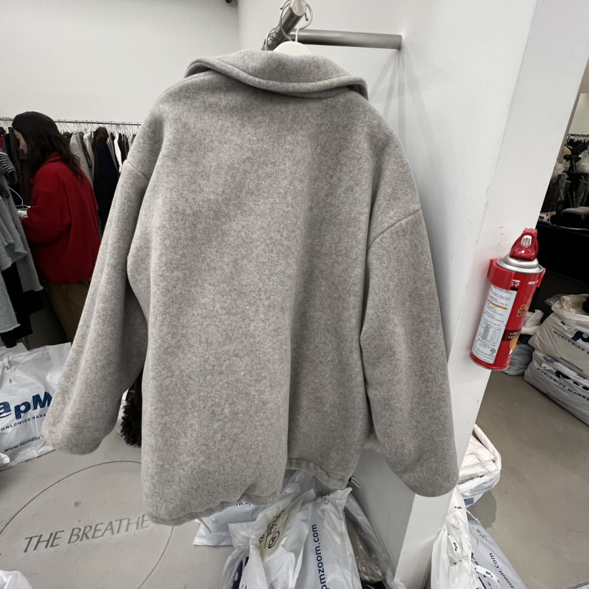 BREATHE韓國代購㊣女士新款休閑推薦時尚真品熱賣夾克羊毛兩面BREATHE夾克