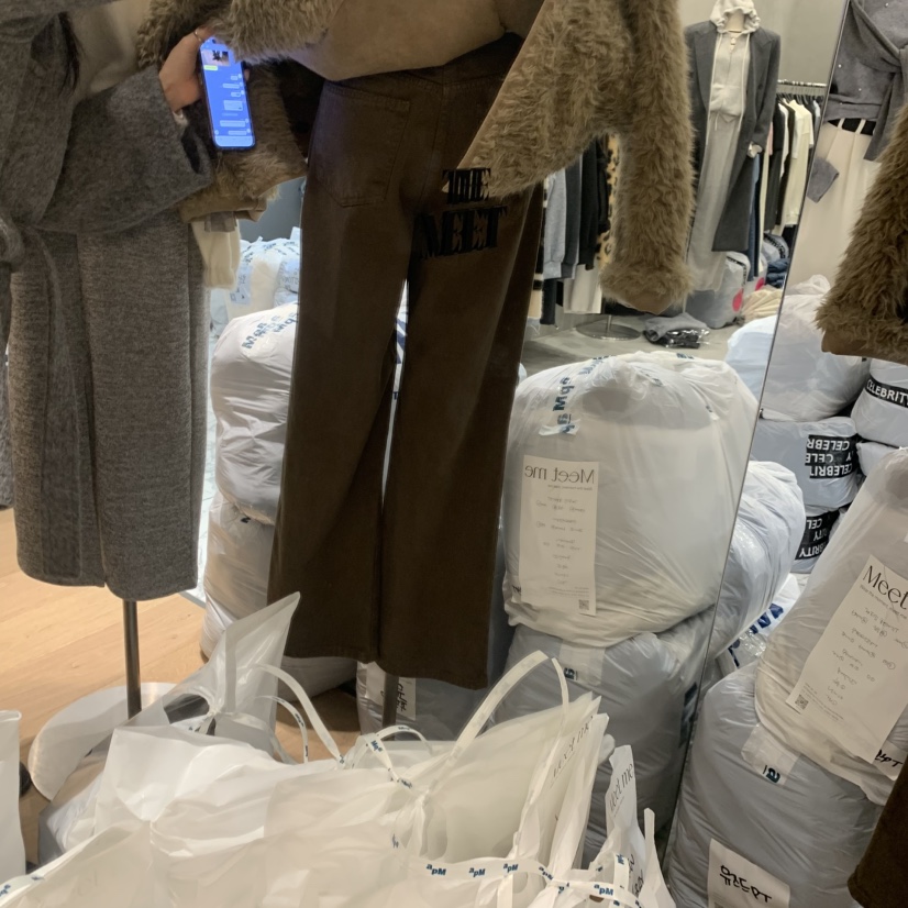 MEET ME韓國直郵㊣女裝新款熱賣推薦職業25秋冬休閑牛仔褲MEET ME牛仔褲