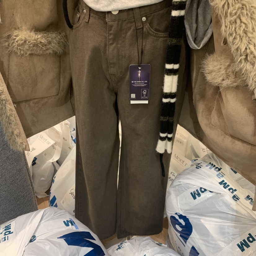 MEET ME韓國直郵㊣女裝新款熱賣推薦職業25秋冬休閑牛仔褲MEET ME牛仔褲圖色1