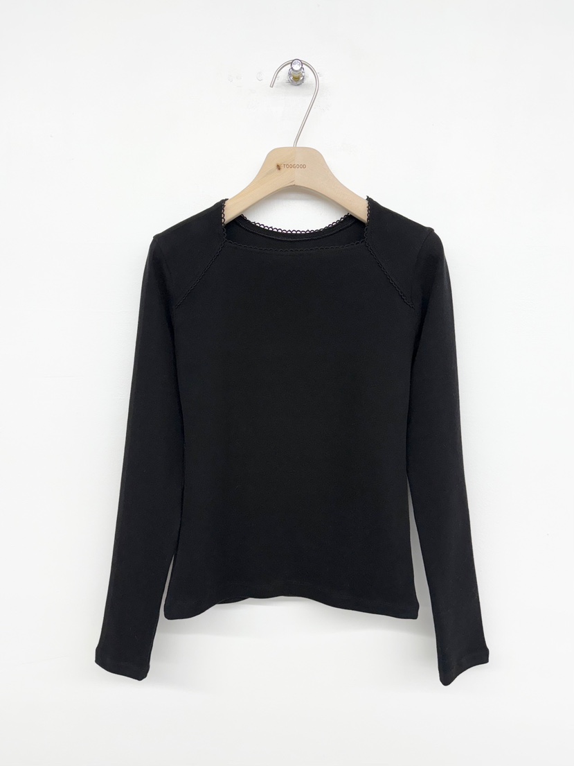 TOOGOOD韓國直郵㊣女士新款時尚人氣真品休閑25秋冬長袖T恤TOOGOOD長袖T恤圖色2黑色