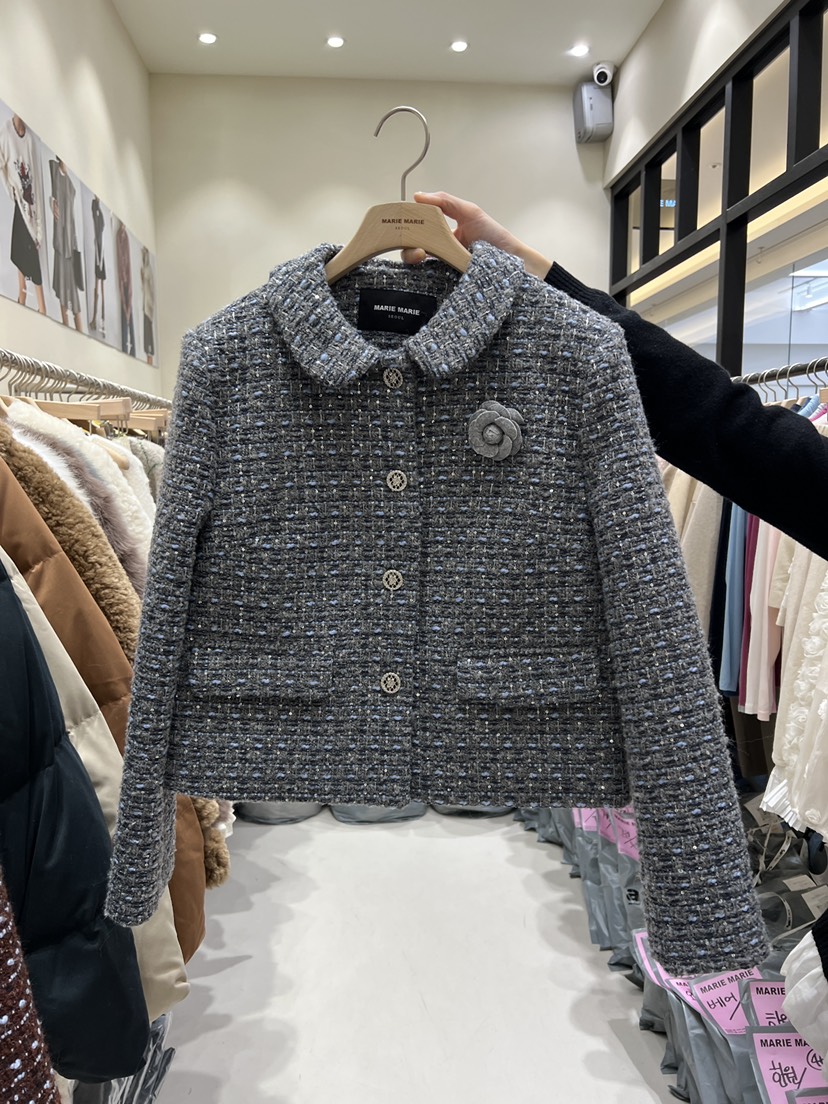 MARIE MARIE東大門㊣代購女裝新款人氣推薦真品夾克含飾品MARIE MARIE夾克圖色1含飾品