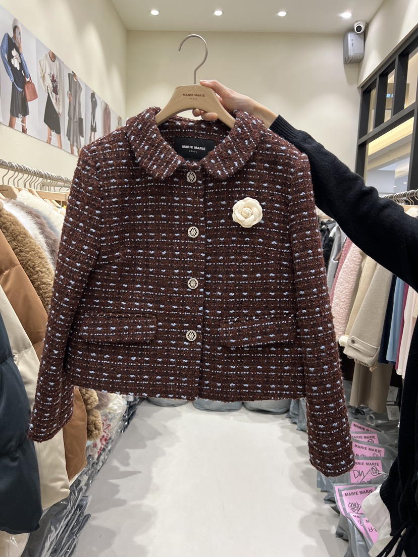 MARIE MARIE東大門㊣代購女裝新款人氣推薦真品夾克含飾品MARIE MARIE夾克圖色2