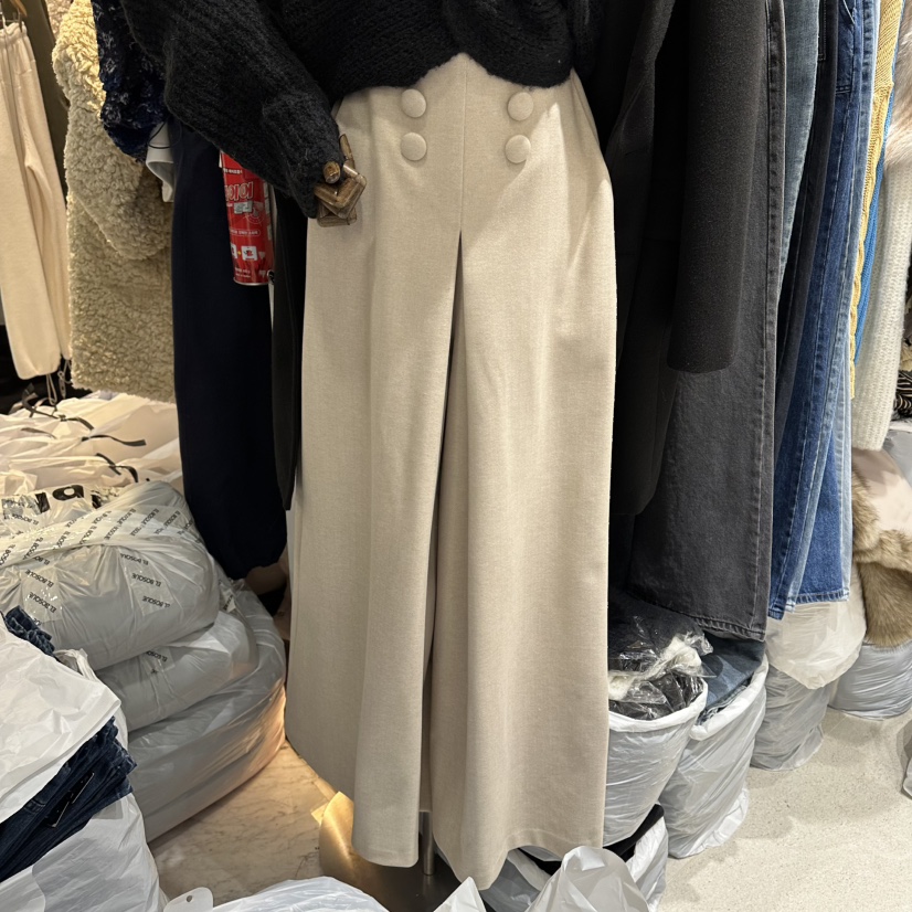 VINTAGE VIBE韓國代購㊣女裝新款推薦真品熱賣人氣職業休閑褲VINTAGE VIBE休閑褲圖色1