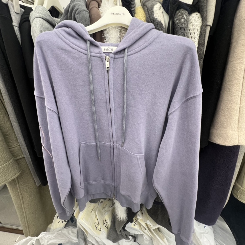 BREATHE韓國代購㊣女裝新款休閑人氣推薦熱賣時尚真品衛衣加絨BREATHE衛衣圖色2