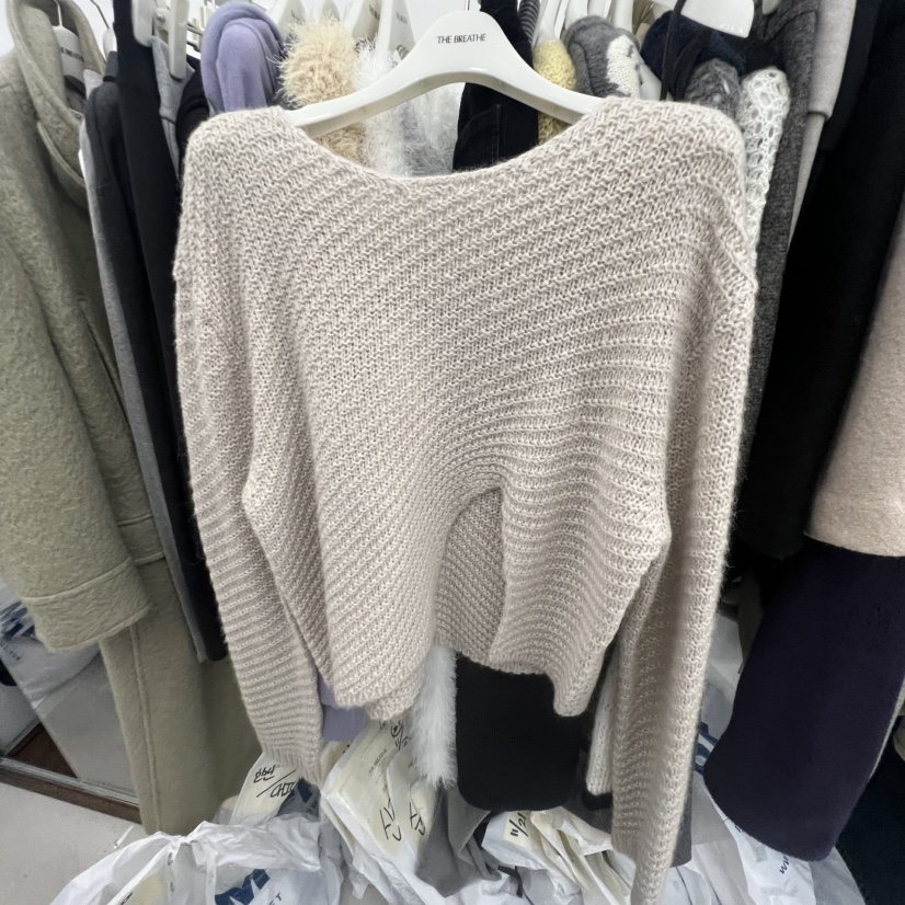BREATHE東大門㊣實拍女裝新品時尚推薦職業真品休閑熱賣針織衫BREATHE針織衫圖色3