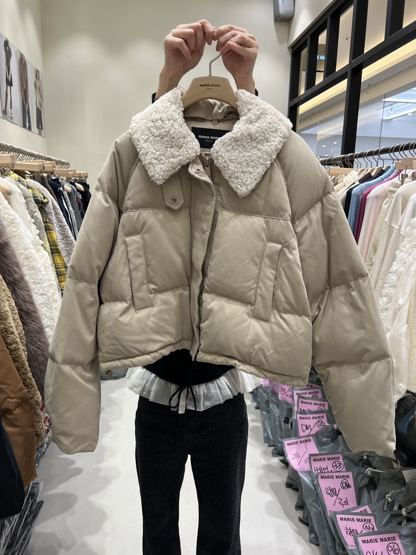 MARIE MARIE東大門㊣代購女士新款休閑熱賣短款羽絨服鴨絨MARIE MARIE短款羽絨服圖色1鴨絨