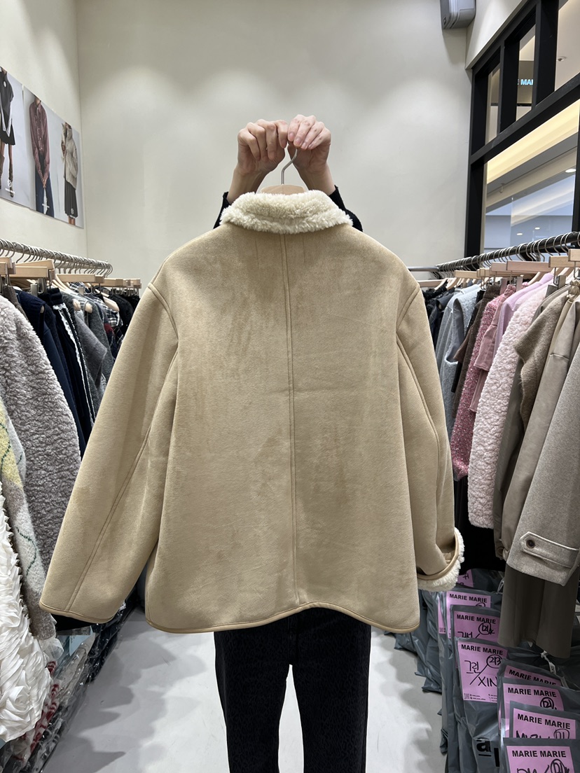 MARIE MARIE韓國直郵㊣女士新款時尚休閑人氣職業短款大衣MARIE MARIE短款大衣