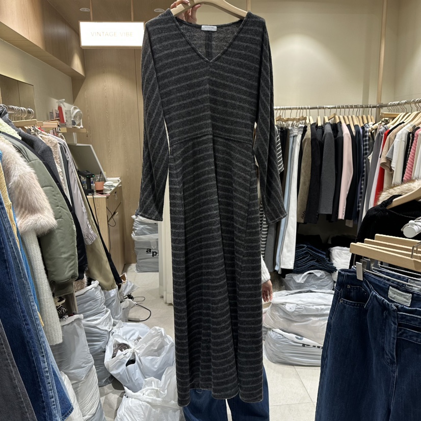 VINTAGE VIBE東大門㊣代購女士新款推薦熱賣職業真品連衣裙VINTAGE VIBE連衣裙圖色1