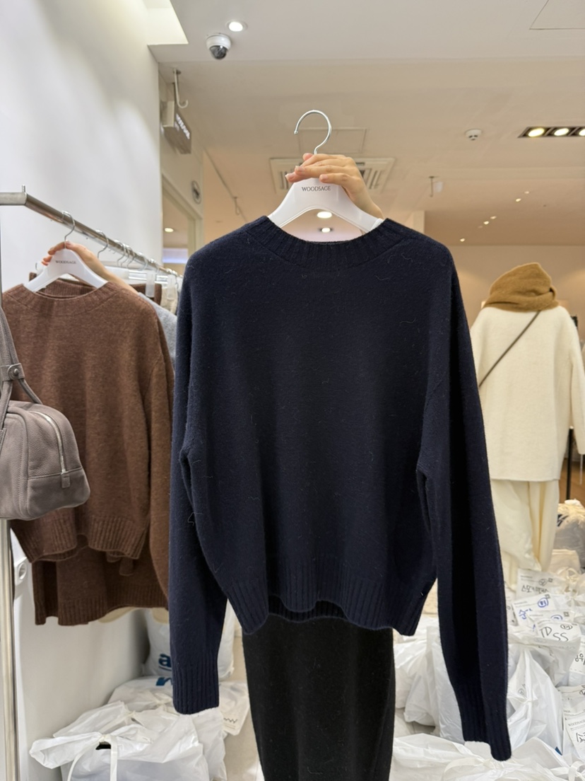 WOOD SAGE東大門㊣代購女士新款25秋冬職業推薦真品針織衫WOOD SAGE針織衫圖色2