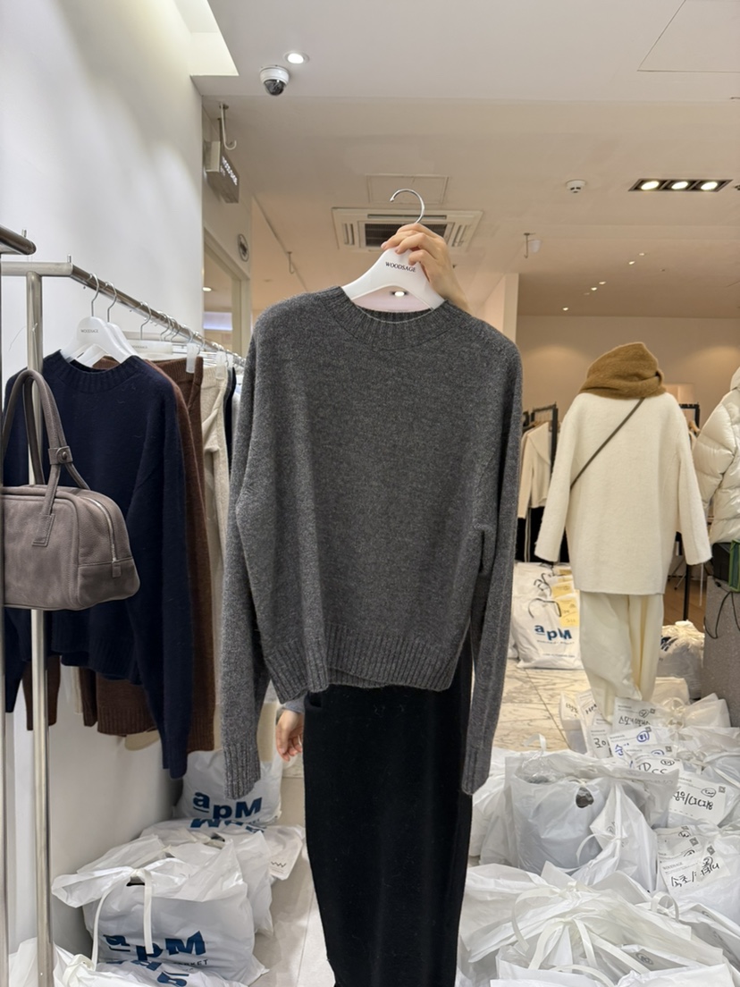 WOOD SAGE東大門㊣代購女士新款25秋冬職業推薦真品針織衫WOOD SAGE針織衫圖色4