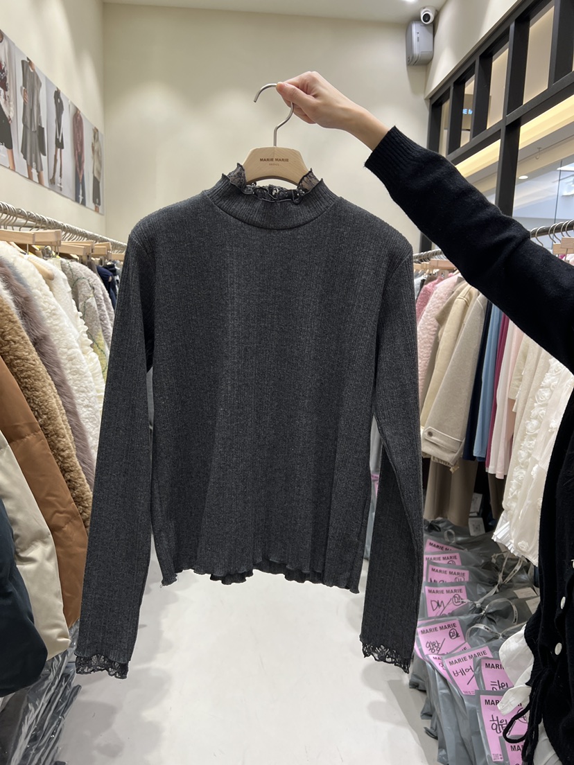 MARIE MARIE東大門㊣實拍女士新品時尚人氣推薦針織衫雙面MARIE MARIE針織衫圖色2墨色