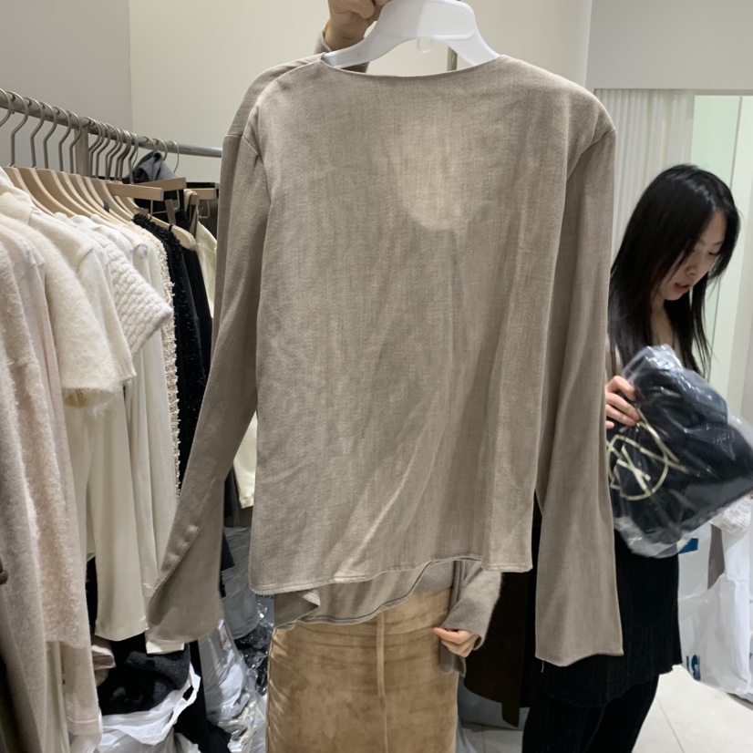 GLOW AND NYMPH韓國代購㊣女士新款人氣推薦職業襯衫蕾絲衫GLOW AND NYMPH襯衫/蕾絲衫