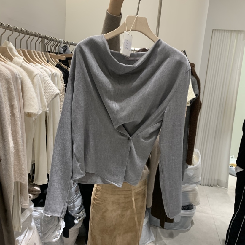 GLOW AND NYMPH韓國代購㊣女士新款人氣推薦職業襯衫蕾絲衫GLOW AND NYMPH襯衫/蕾絲衫圖色1