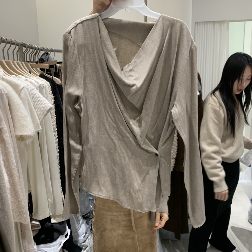 GLOW AND NYMPH韓國代購㊣女士新款人氣推薦職業襯衫蕾絲衫GLOW AND NYMPH襯衫/蕾絲衫圖色2