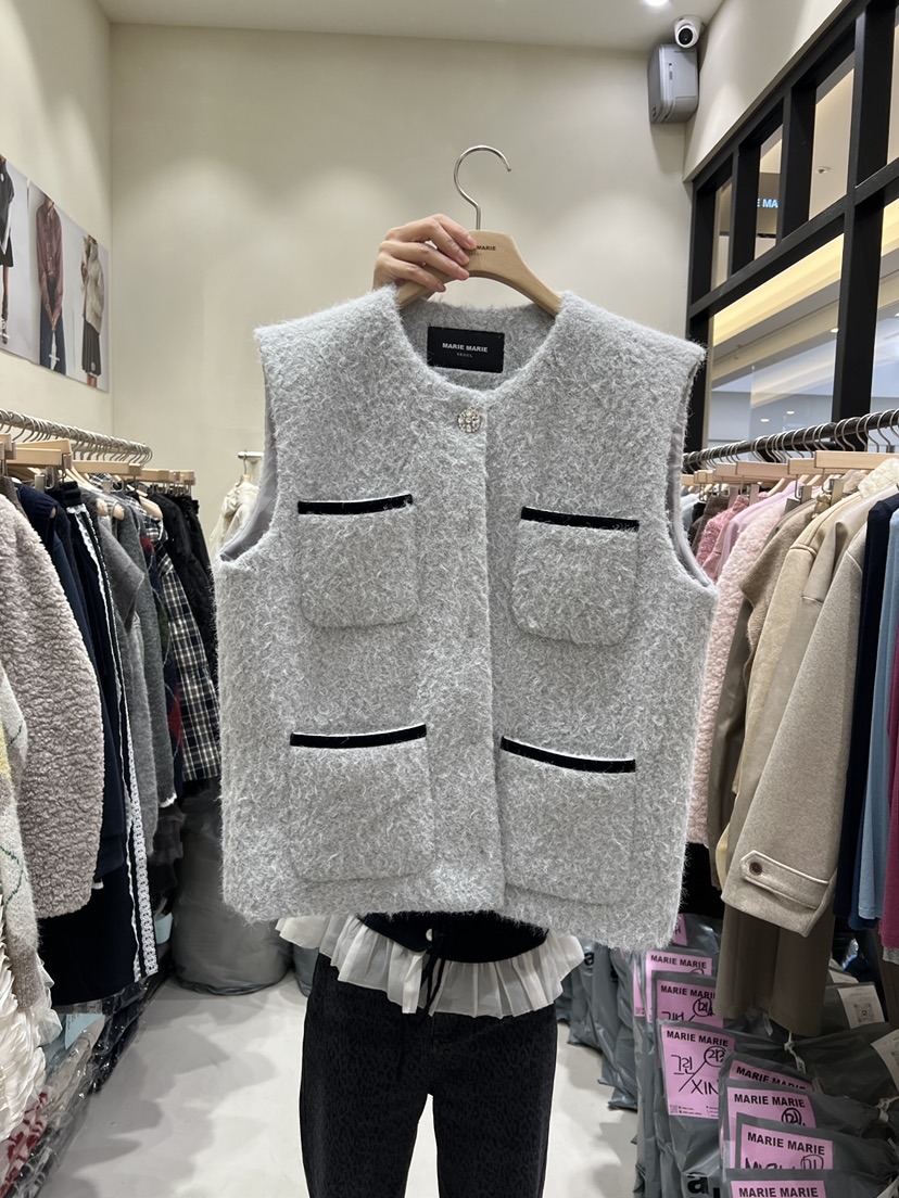 MARIE MARIE東大門㊣代購女士新品推薦真品休閑熱賣職業馬甲MARIE MARIE馬甲圖色2