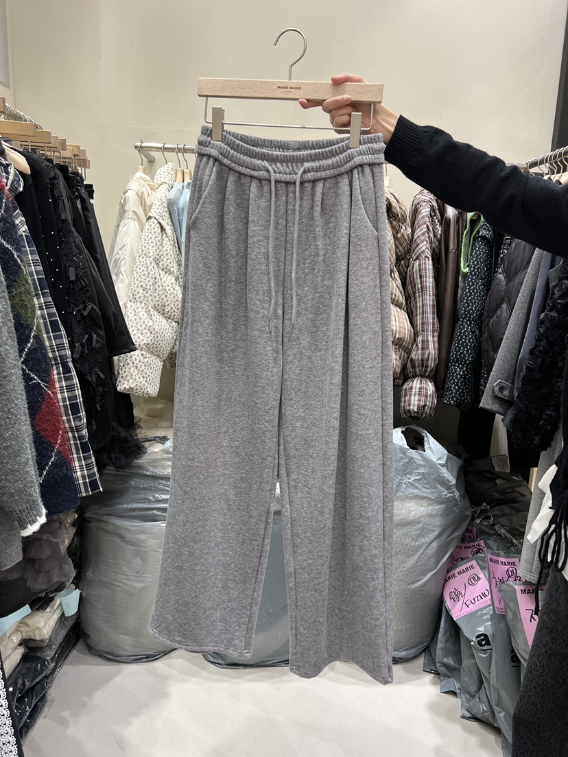 MARIE MARIE東大門㊣實拍女士新款熱賣25秋冬時尚休閑褲加絨MARIE MARIE休閑褲圖色1