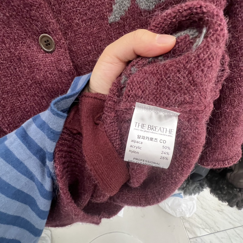 BREATHE韓國直郵㊣女裝新品人氣25秋冬真品時尚熱賣針織衫羊駝BREATHE針織衫