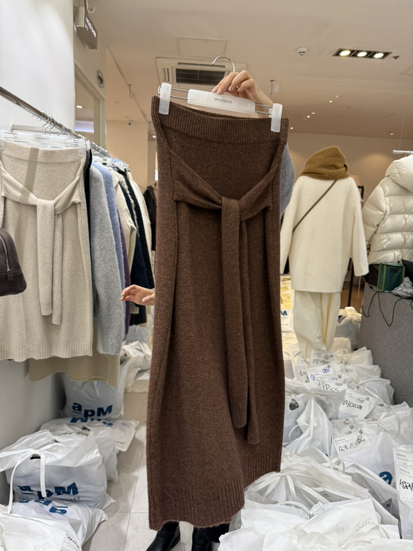 WOOD SAGE韓國直郵㊣女裝新品推薦休閑人氣熱賣半身裙中短裙WOOD SAGE半身裙/中短裙圖色1