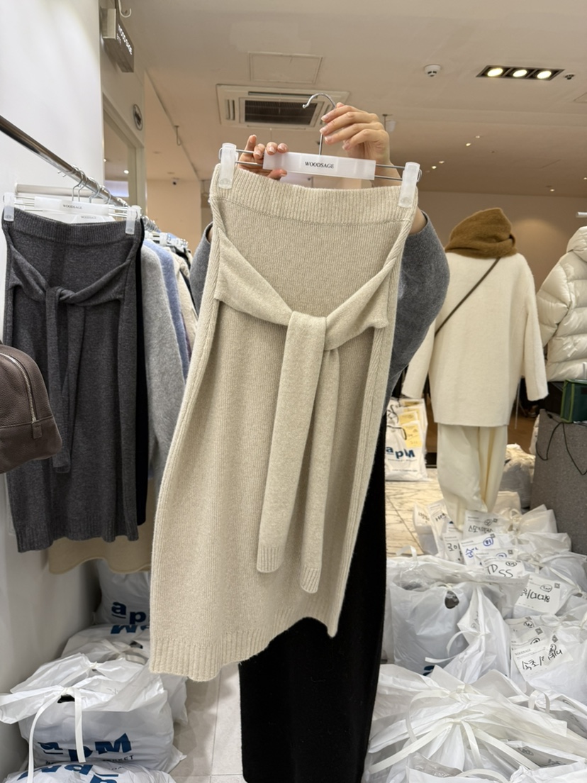 WOOD SAGE韓國直郵㊣女裝新品推薦休閑人氣熱賣半身裙中短裙WOOD SAGE半身裙/中短裙圖色2