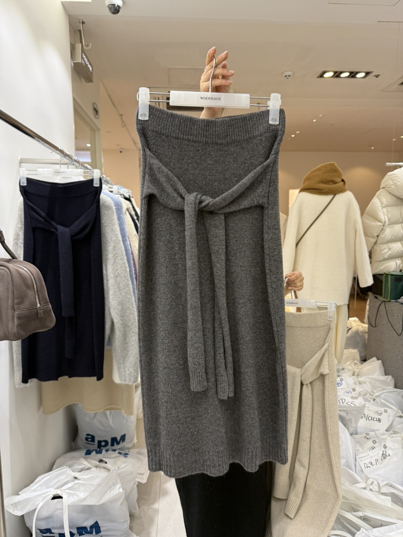 WOOD SAGE韓國直郵㊣女裝新品推薦休閑人氣熱賣半身裙中短裙WOOD SAGE半身裙/中短裙圖色3