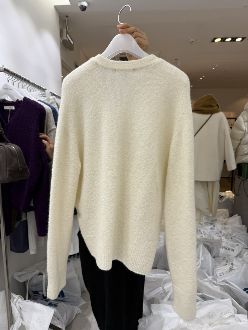 WOOD SAGE韓國直郵㊣女裝新品推薦職業休閑25秋冬針織衫羊駝WOOD SAGE針織衫