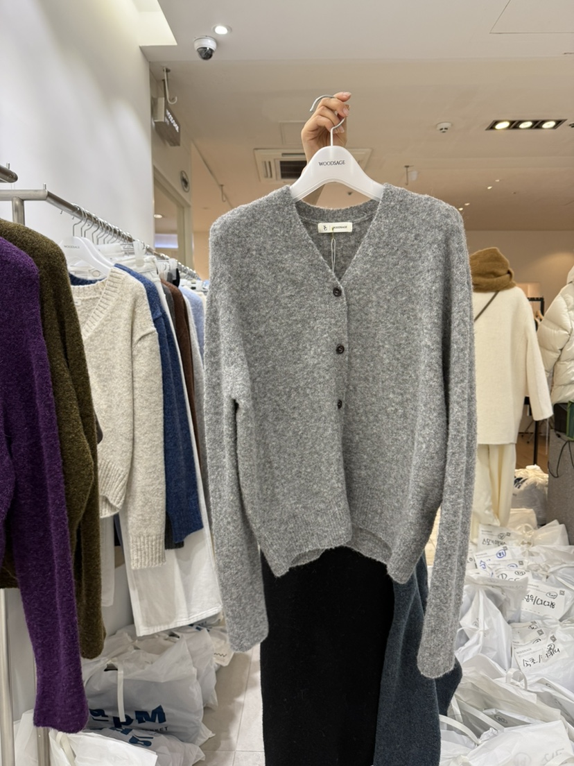 WOOD SAGE韓國直郵㊣女裝新品推薦職業休閑25秋冬針織衫羊駝WOOD SAGE針織衫圖色5
