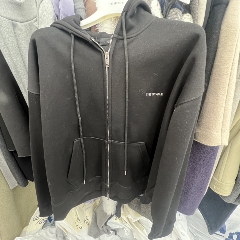 BREATHE韓國直郵㊣女士新品時尚熱賣職業25秋冬衛衣連帽衫加絨BREATHE衛衣圖色2