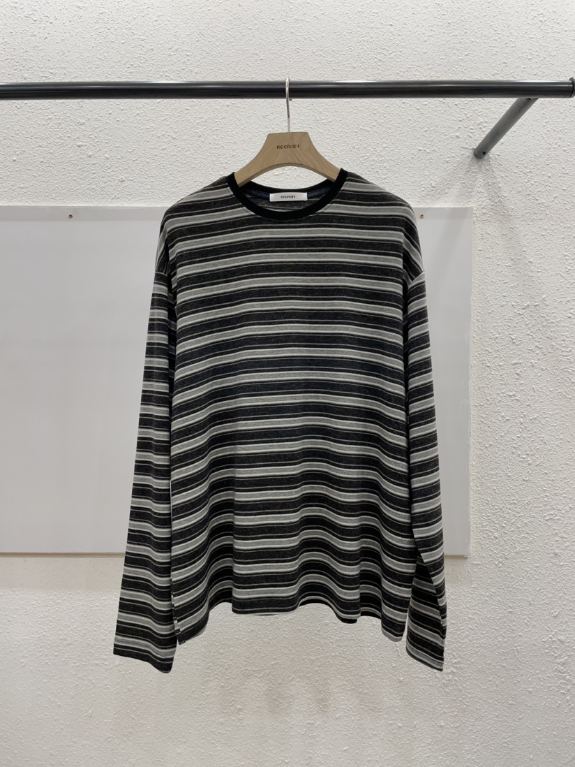 EGGPLANT韓國代購㊣女裝新款職業推薦休閑真品25秋冬長袖T恤EGGPLANT長袖T恤圖色2