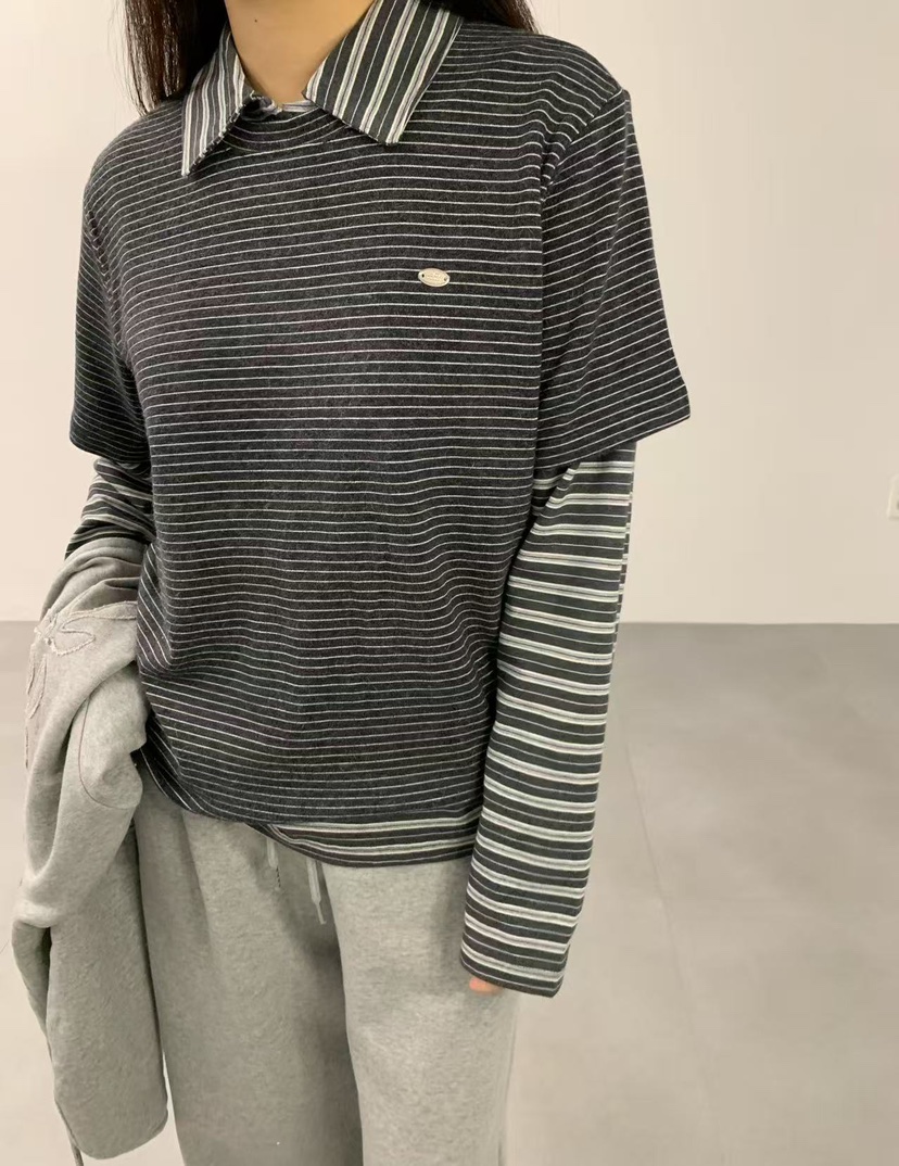 J CRANE-A韓國直郵㊣女裝新品25秋冬推薦熱賣時尚職業T恤J CRANET恤