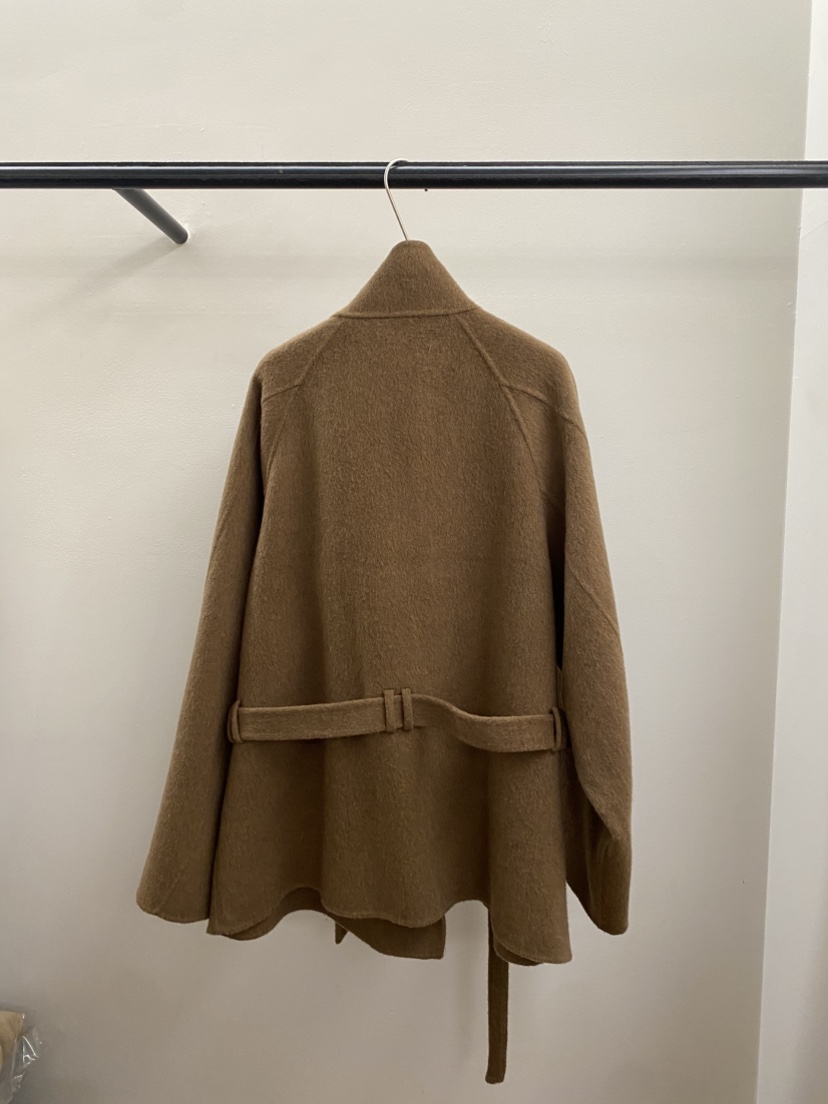 JADEMARKET東大門㊣直郵女士新品熱賣時尚人氣短款大衣含腰帶JADE MARKET短款大衣